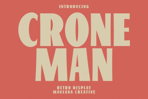 Croneman: The Retro Sans Display Font for Bold Design