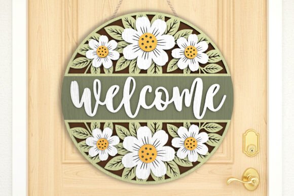 Floral Welcome Door Sign SVG: A Strategic Tool for Elevating Your Craft Business and Brand