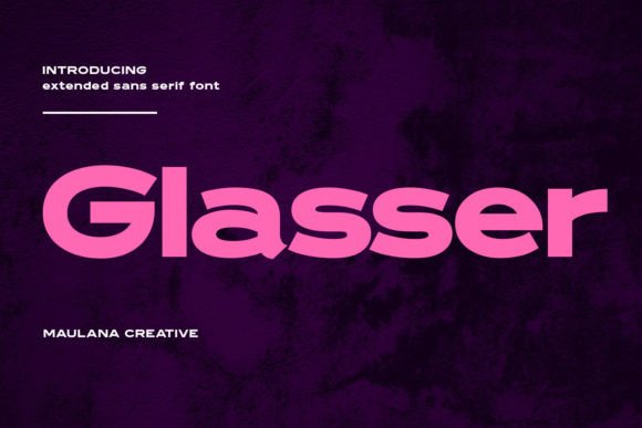 Glasser: A Modern Sans Display Font for High-Impact Design