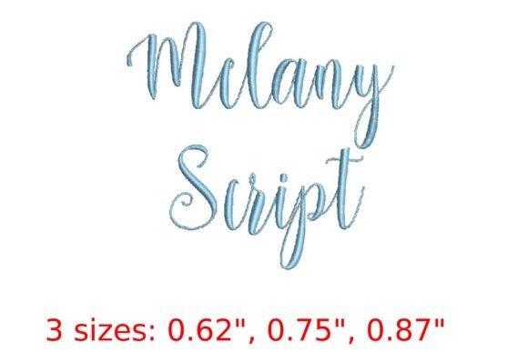 Melany Script Embroidery Font: A Modern Stitching Solution